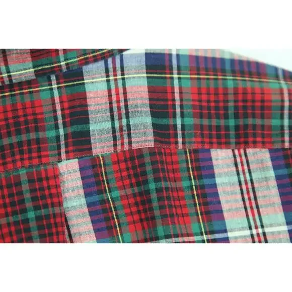 Ralph Lauren XL Blaire Shirt Vintage Plaid Oversized Preppy Heritage 90s Logo - Picture 8 of 8